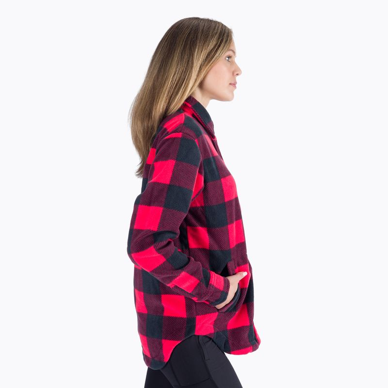 Koszula damska Columbia Benton Springs red lily check print 2