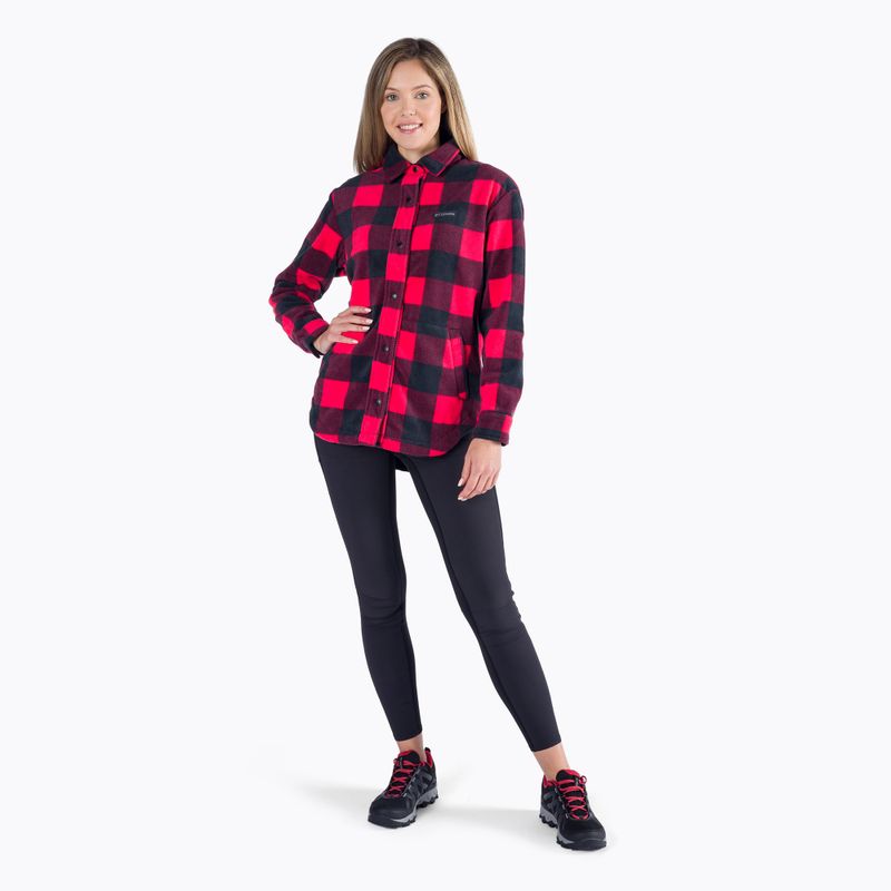 Koszula damska Columbia Benton Springs red lily check print 6
