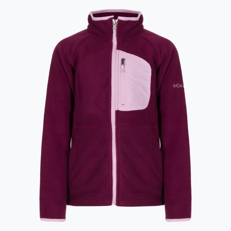 Bluza polarowa dziecięca Columbia Fast Trek III Full Zip marionberry/aura