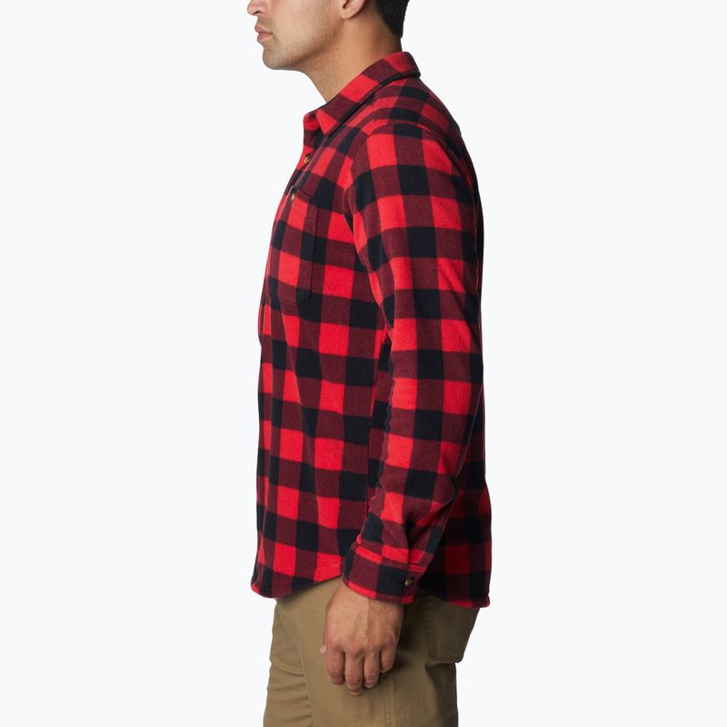 Koszula męska Columbia Flare Gun Fleece mountain red check 2