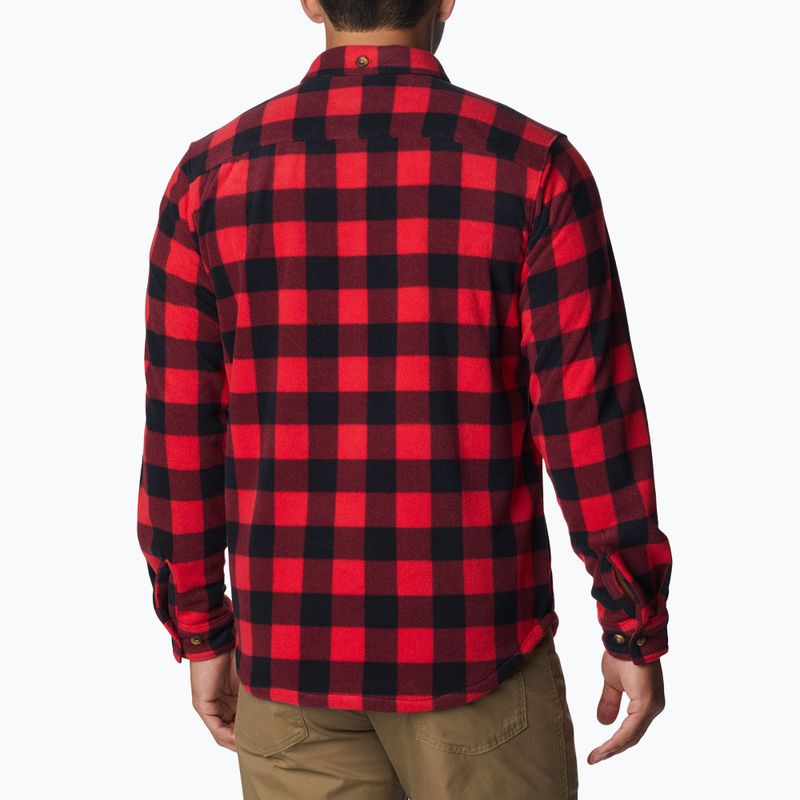 Koszula męska Columbia Flare Gun Fleece mountain red check 3