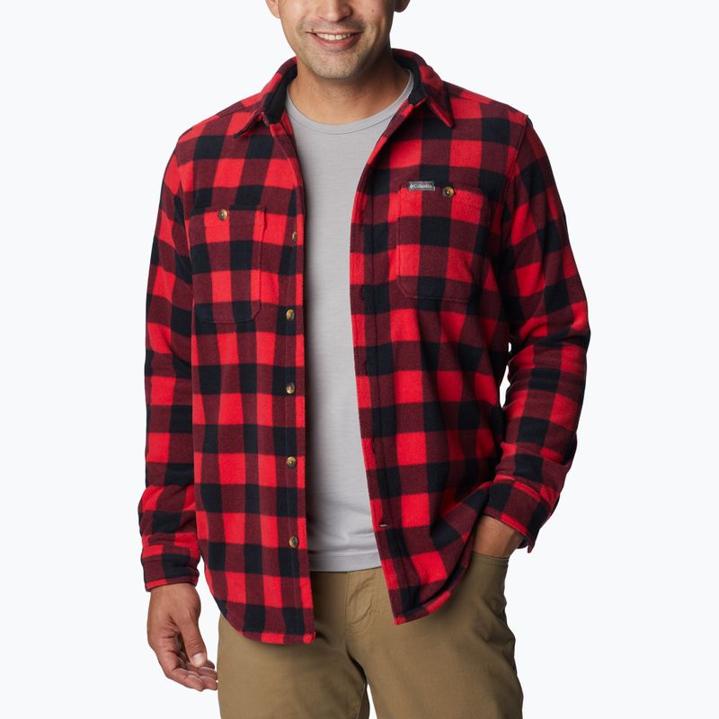 Koszula męska Columbia Flare Gun Fleece mountain red check 4