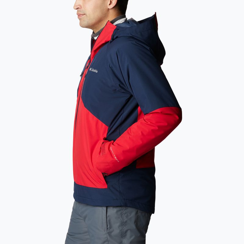 Kurtka narciarska męska Columbia Centerport II mountain red/collegiate navy 2