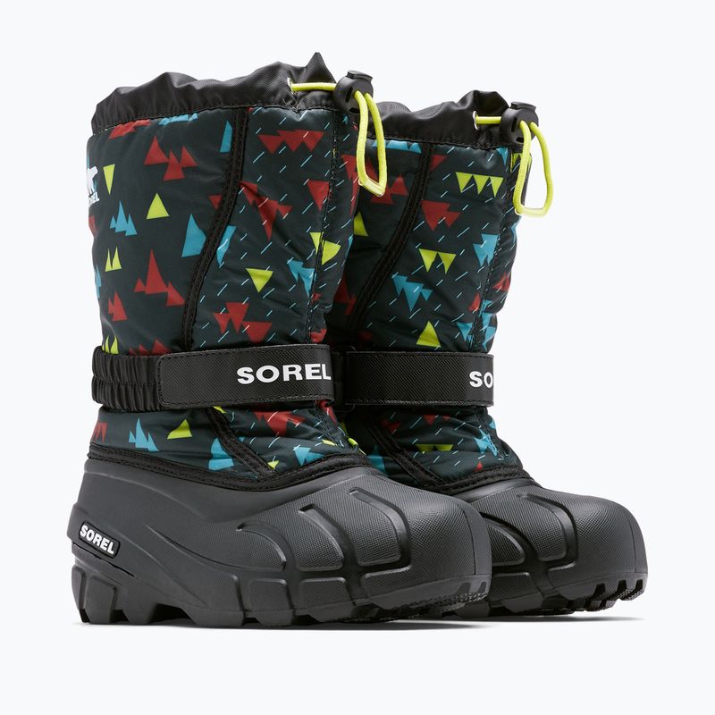 Śniegowce dziecięce Sorel Flurry Print Boys black/black