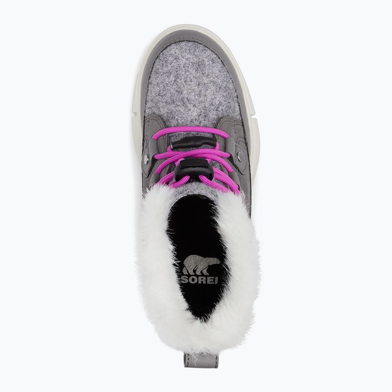 Śniegowce juniorskie Sorel Sorel Explorer Lace quarry/bright lavender 11