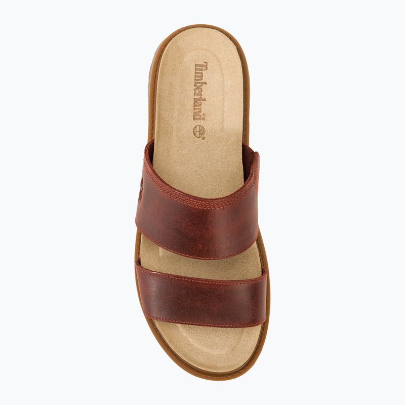 Klapki damskie Timberland Clairemont Way dark red full grain 5