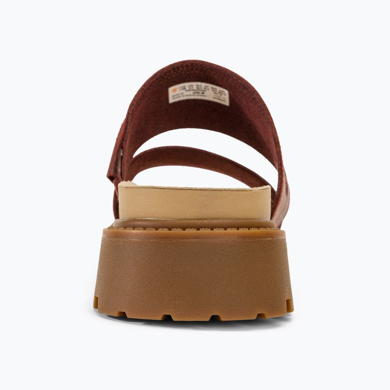 Klapki damskie Timberland Clairemont Way dark red full grain 6