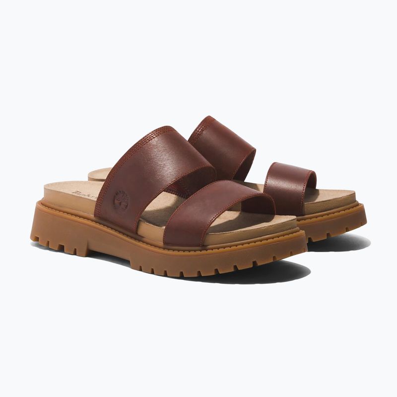 Klapki damskie Timberland Clairemont Way dark red full grain 11