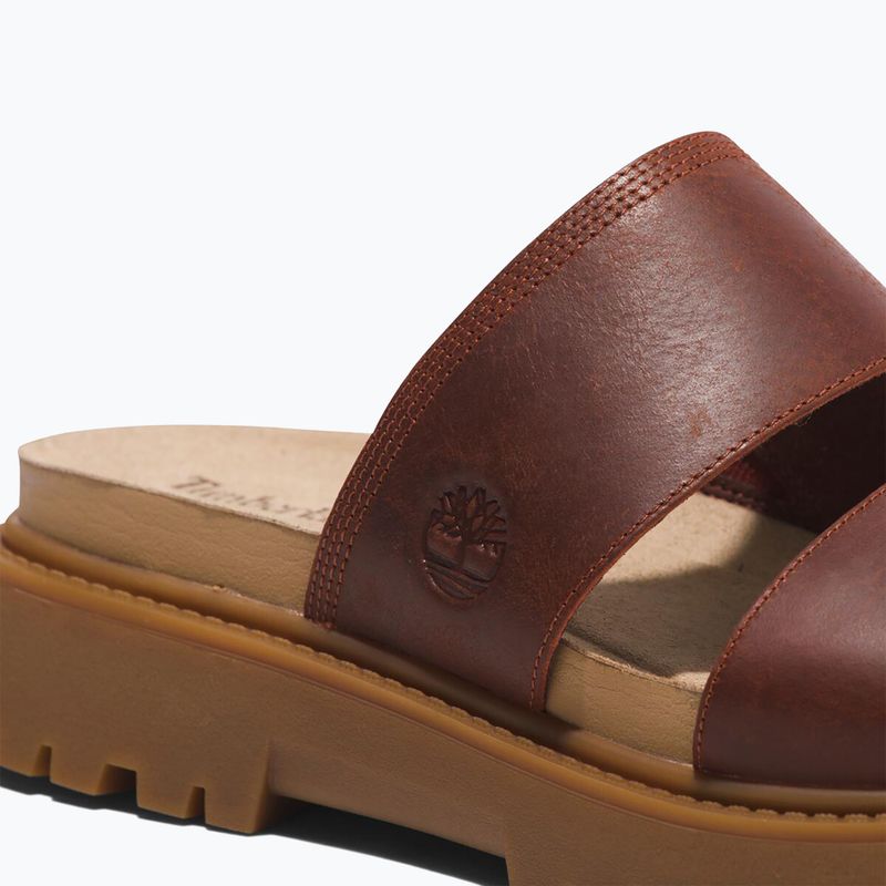 Klapki damskie Timberland Clairemont Way dark red full grain 14