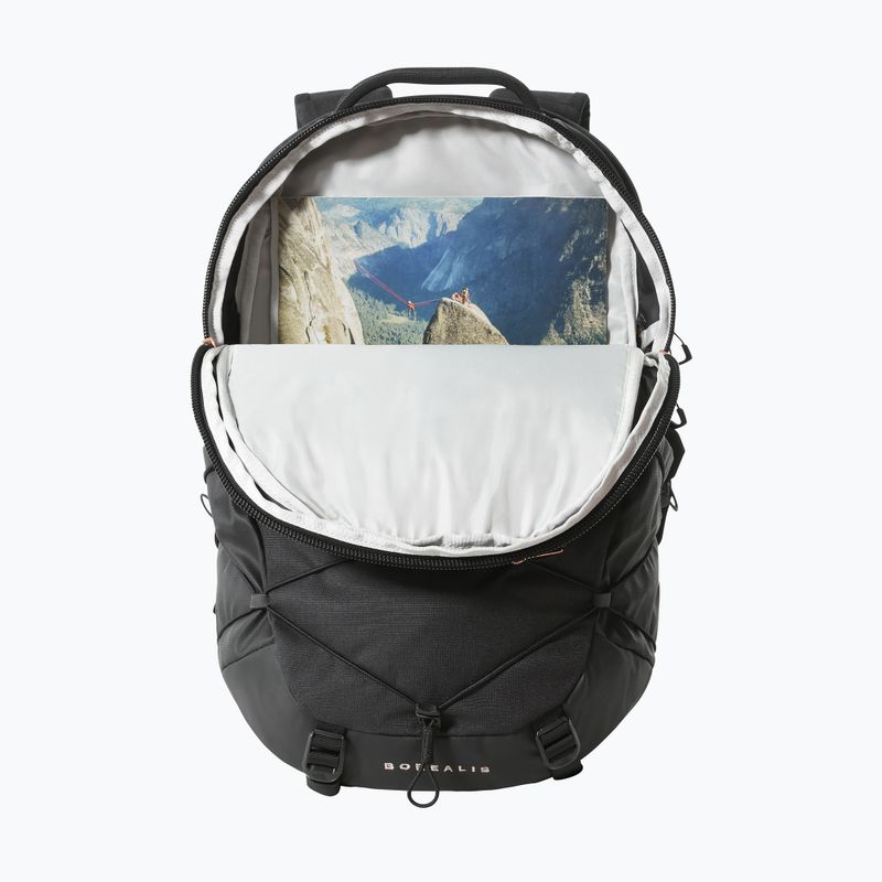 Plecak miejski dasmki The North Face Borealis 27 l black heather/burnt coral metallic 4