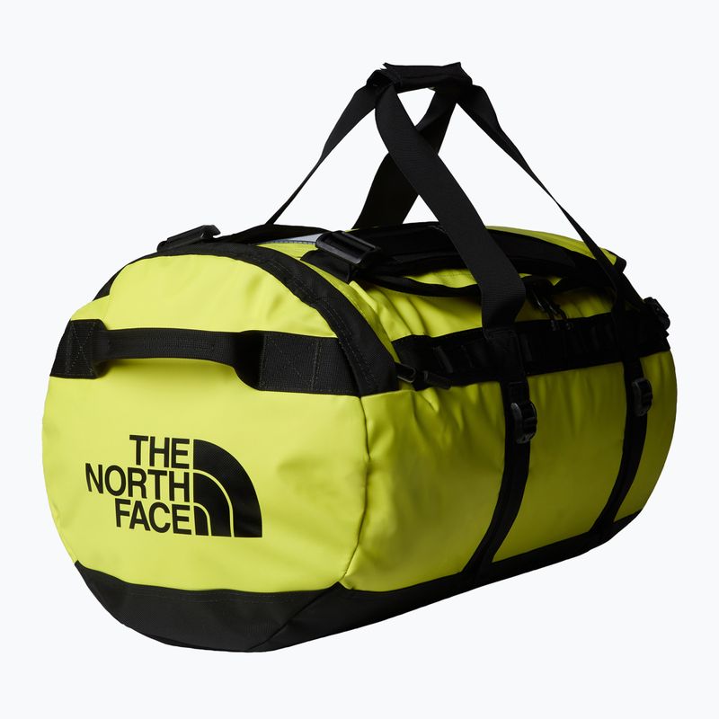 Torba podróżna The North Face Base Camp Duffel M 71 l sulphur spring green/tnf black