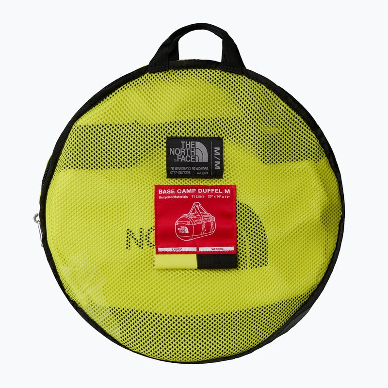 Torba podróżna The North Face Base Camp Duffel M 71 l sulphur spring green/tnf black 3