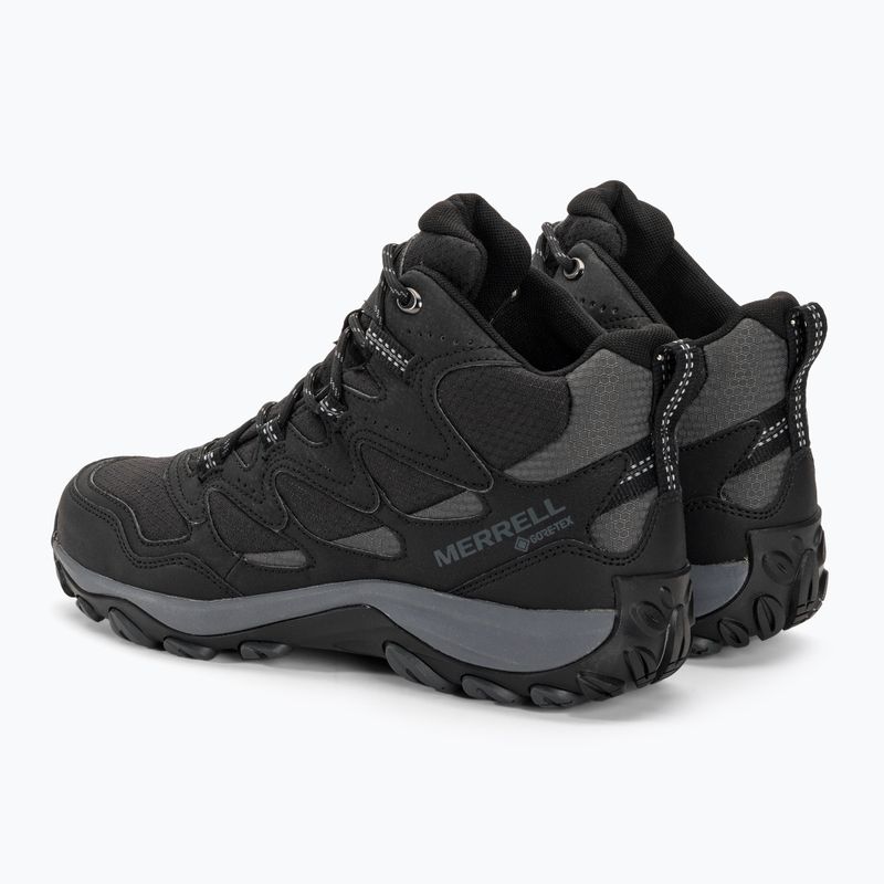 Buty turystyczne męskie Merrell West Rim Sport Mid GTX black 3