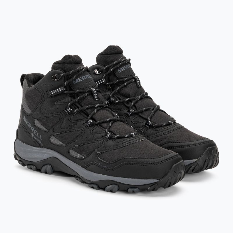 Buty turystyczne męskie Merrell West Rim Sport Mid GTX black 4