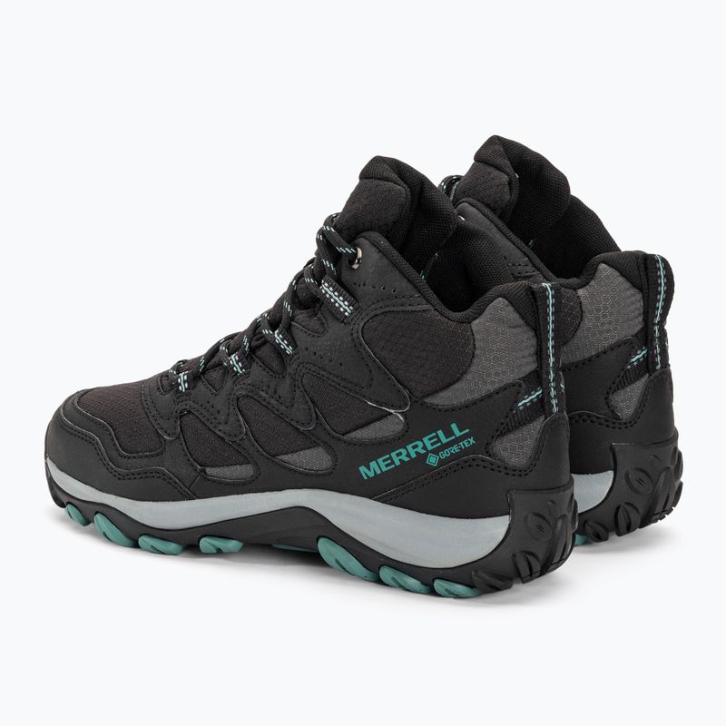 Buty turystyczne damskie Merrell West Rim Sport Mid GTX black 3