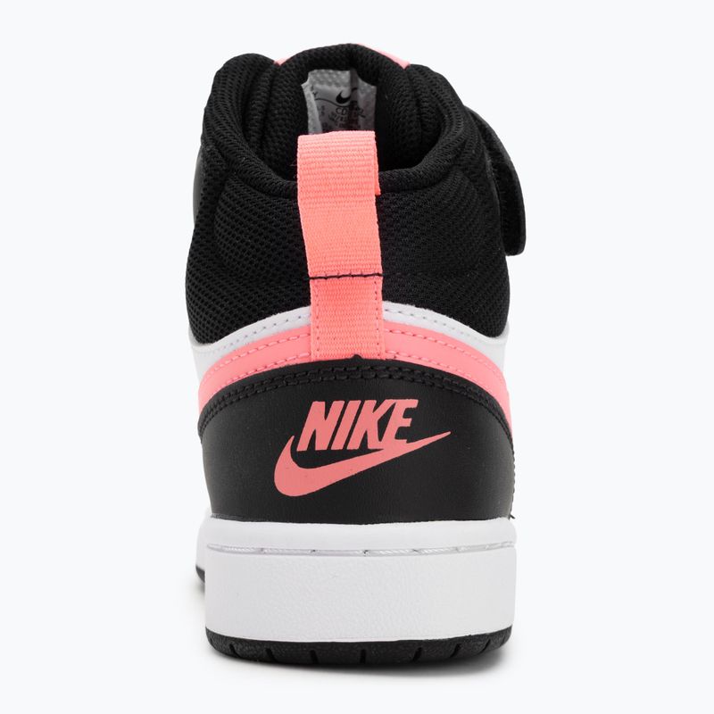 Buty dziecięce Nike Court Borough Mid 2 black/sunset pulse/white 6