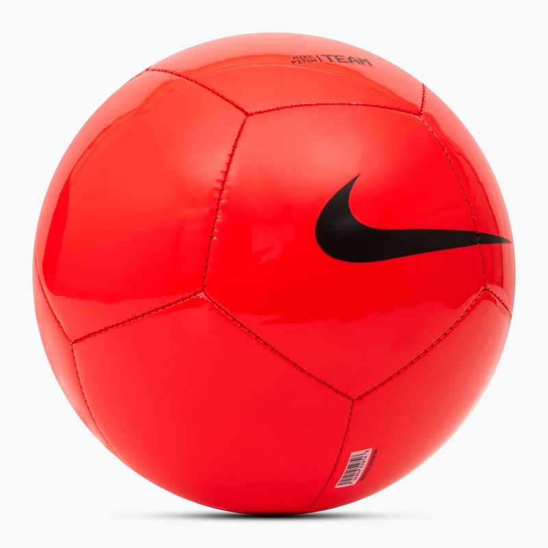 Piłka do piłki nożnej Nike Pitch Team bright crimson/black rozmiar 3 2