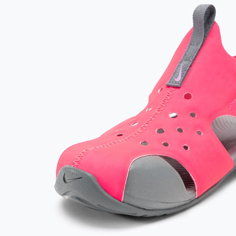 Sandały dziecięce Nike Sunray Protect 2 hyper pink/smoke grey/fuchsia glow 7