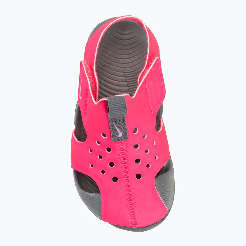 Sandały dziecięce Nike Sunray Protect 2 hyper pink/smoke grey/fuchsia glow 5