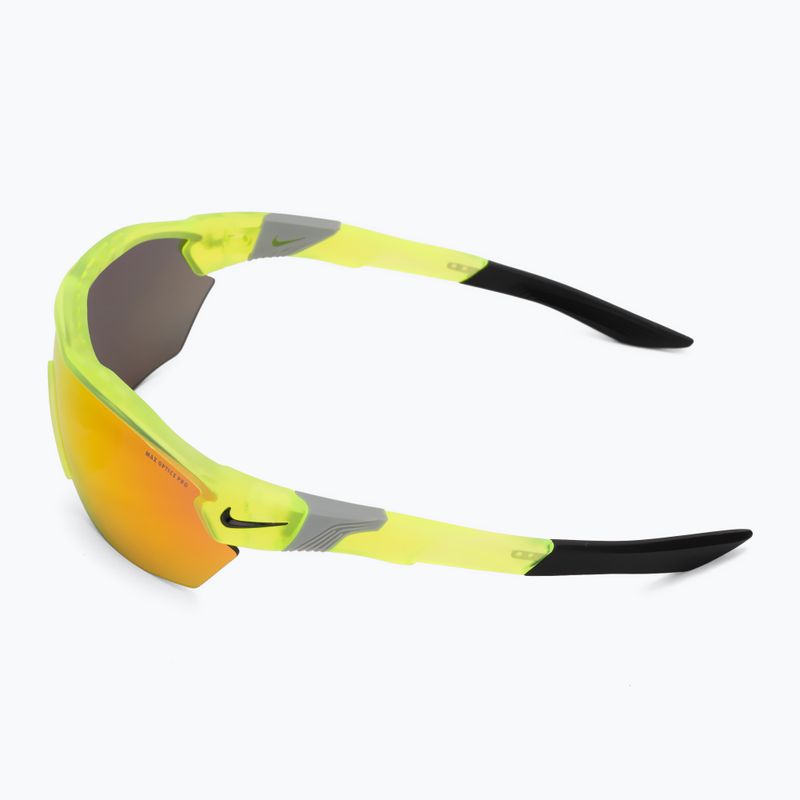 Okulary przeciwsłoneczne męskie Nike Show X3 Elite L matte volt/road tint w/red mirror 4