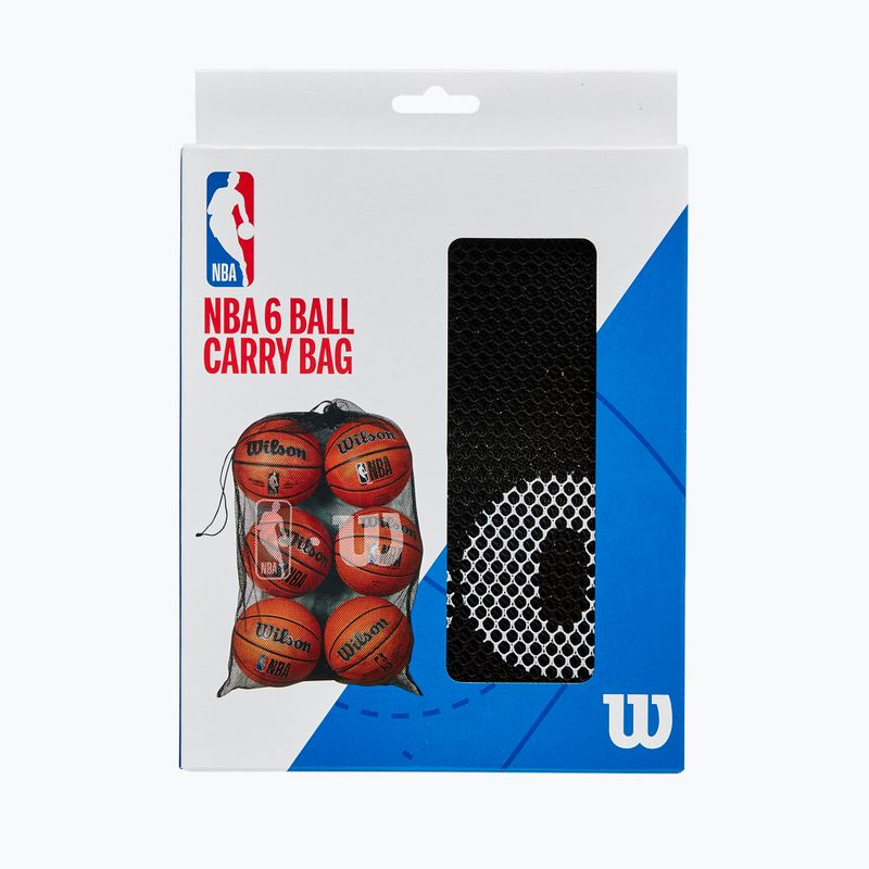 Worek na piłki Wilson NBA 6 Ball Mesh Carry black 2