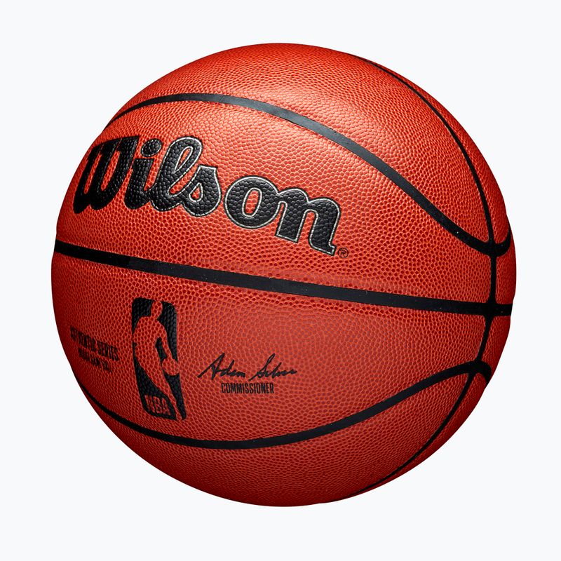 Piłka do koszykówki Wilson NBA Authentic Indoor orange rozmiar 6 3