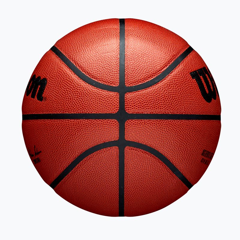Piłka do koszykówki Wilson NBA Authentic Indoor orange rozmiar 6 4