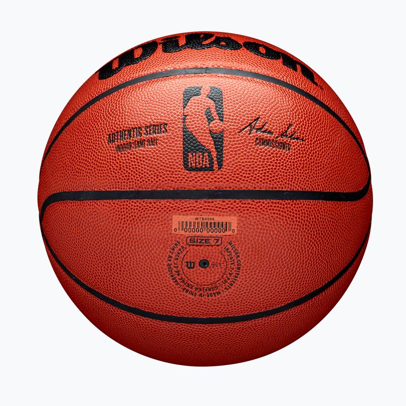 Piłka do koszykówki Wilson NBA Authentic Indoor orange rozmiar 6 6