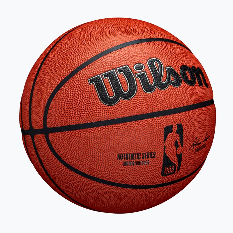 Piłka do koszykówki Wilson NBA Authentic Indoor Outdoor orange rozmiar 5 2