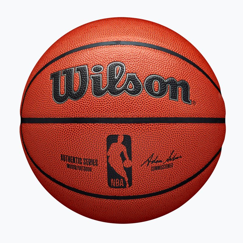 Piłka do koszykówki Wilson NBA Authentic Indoor Outdoor orange rozmiar 6