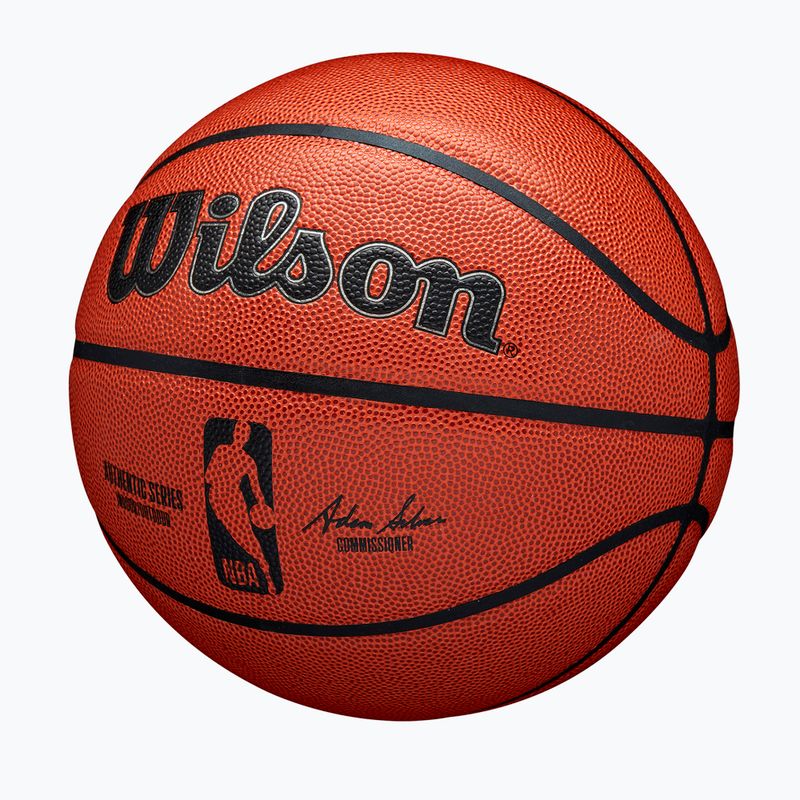 Piłka do koszykówki Wilson NBA Authentic Indoor Outdoor orange rozmiar 6 3