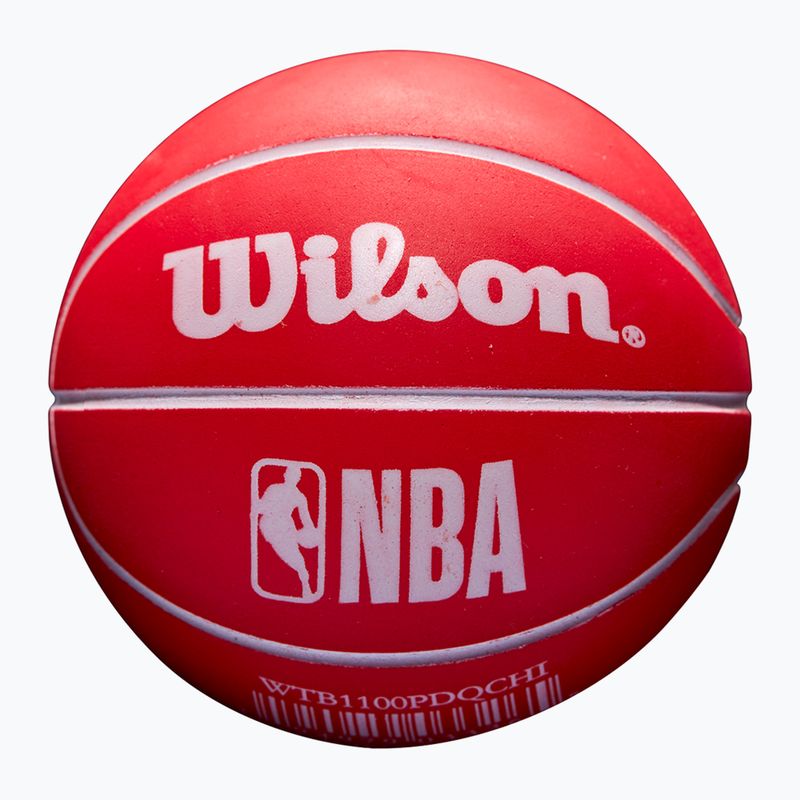 Piłka Super Mini Wilson NBA Dribbler Chicago Bulls red 2