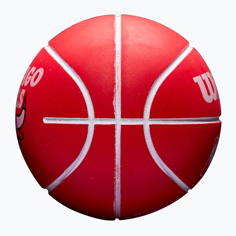 Piłka Super Mini Wilson NBA Dribbler Chicago Bulls red 3