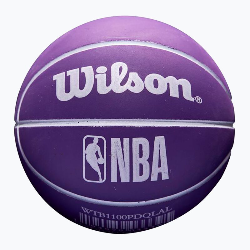 Piłka Super Mini Wilson NBA Dribbler Los Angeles Lakers purple