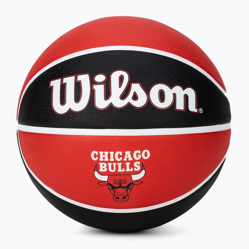 Piłka do koszykówki Wilson NBA Team Tribute Chicago Bulls red rozmiar 7