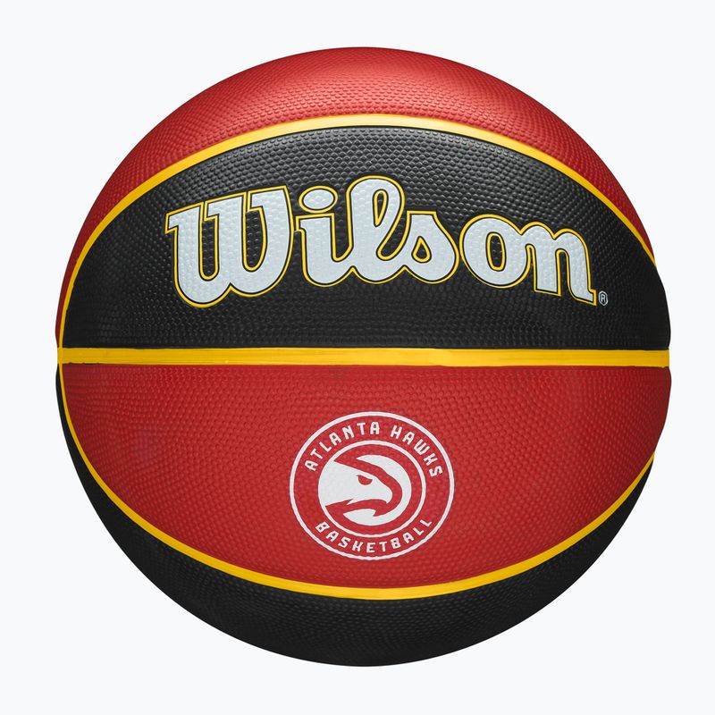 Piłka do koszykówki Wilson NBA Team Tribute Atlanta Hawks black/red rozmiar 7