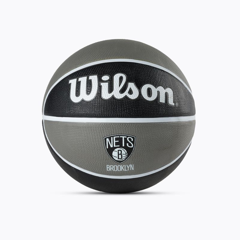 Piłka do koszykówki Wilson NBA Team Tribute Brooklyn Nets black rozmiar 7