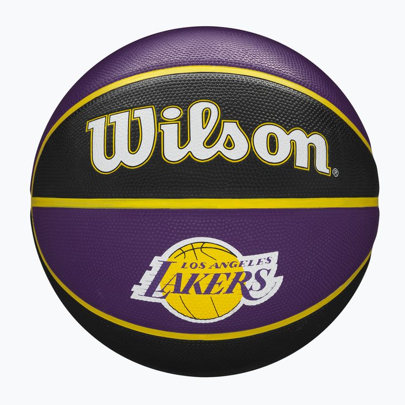 Piłka do koszykówki Wilson NBA Team Tribute Los Angeles Lakers black/violet rozmiar 7