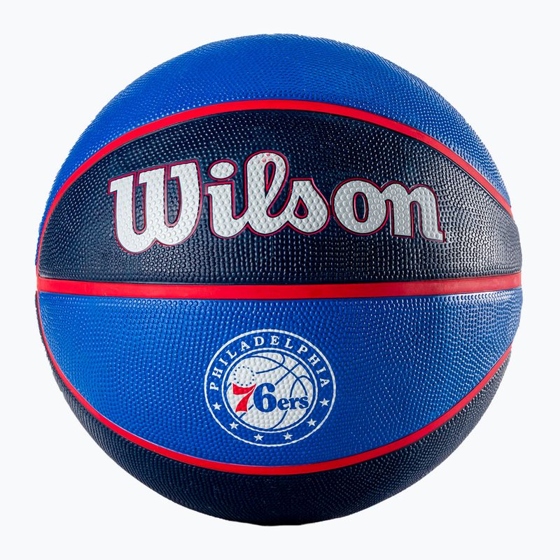 Piłka do koszykówki Wilson NBA Team Tribute Philadelphia 76ers red rozmiar 7