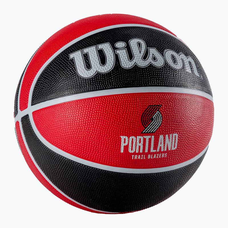 Piłka do koszykówki Wilson NBA Team Tribute Portland Trail Blazers red rozmiar 7 2