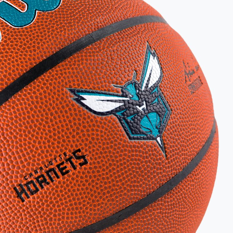Piłka do koszykówki Wilson NBA Team Alliance Charlotte Hornets brown rozmiar 7 3