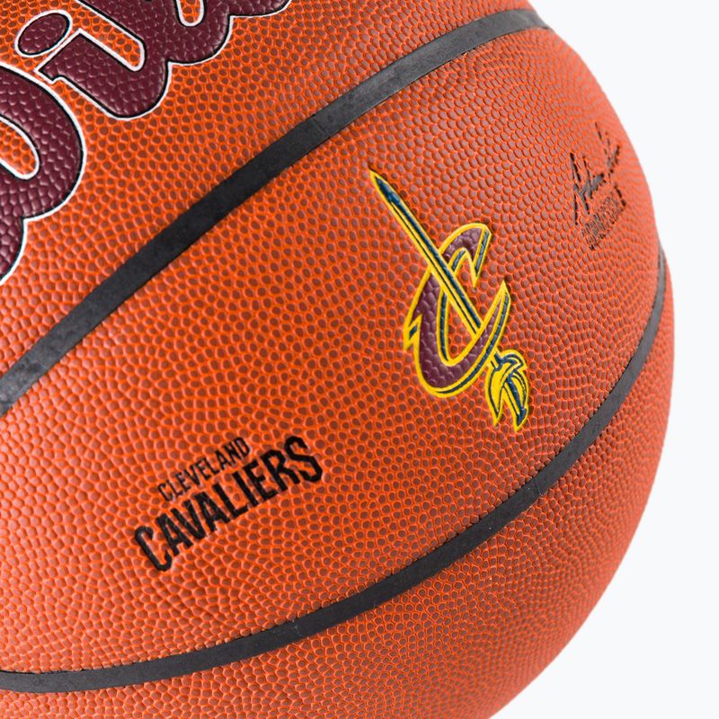 Piłka do koszykówki Wilson NBA Team Alliance Cleveland Cavaliers brown rozmiar 7 3