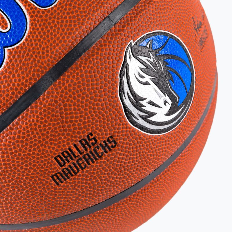 Piłka do koszykówki Wilson NBA Team Alliance Dallas Mavericks brown rozmiar 7 3