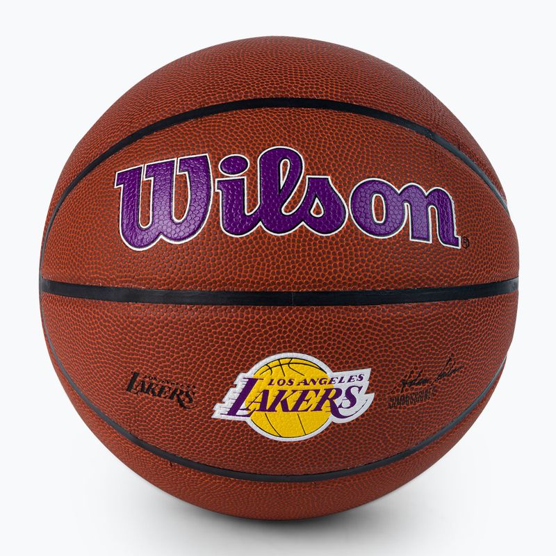 Piłka do koszykówki Wilson NBA Team Alliance Los Angeles Lakers brown rozmiar 7