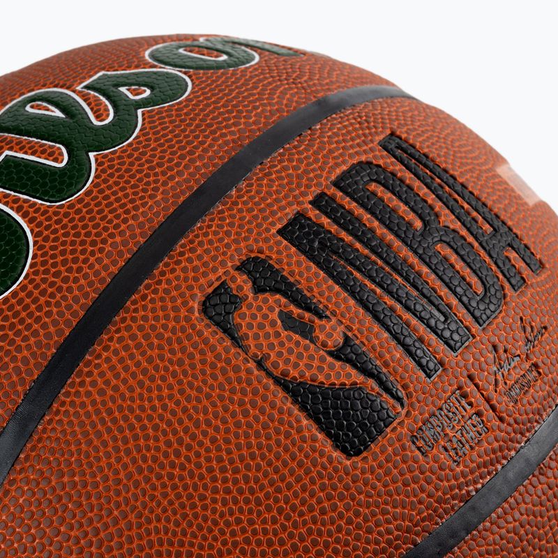 Piłka do koszykówki Wilson NBA Team Alliance Milwaukee Bucks brown rozmiar 7 3