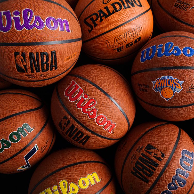 Piłka do koszykówki Wilson NBA Team Alliance Oklahoma City Thunder brown rozmiar 7 4