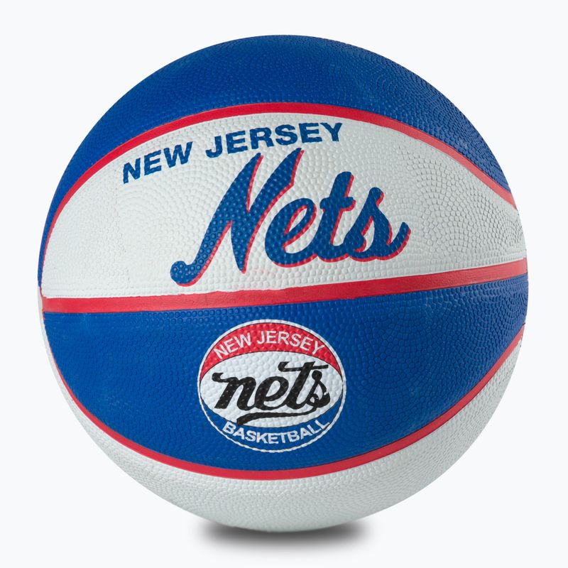 Piłka do koszykówki dziecięca Wilson NBA Team Retro Mini Brooklyn Nets black rozmiar 3