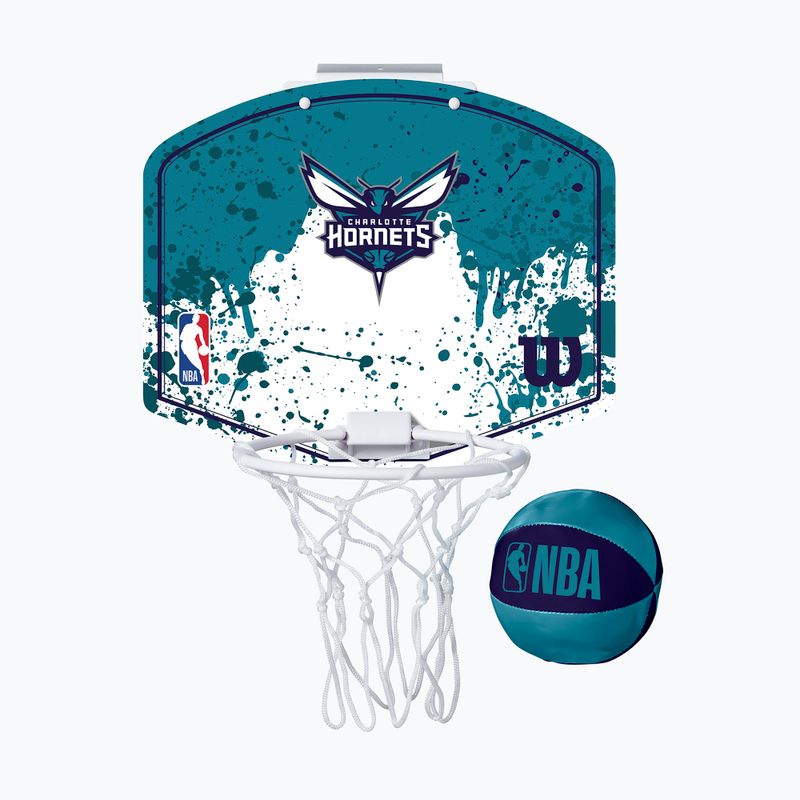 Zestaw do mini-koszykówki Wilson NBA Mini Hoop Team Charlotte Hornets