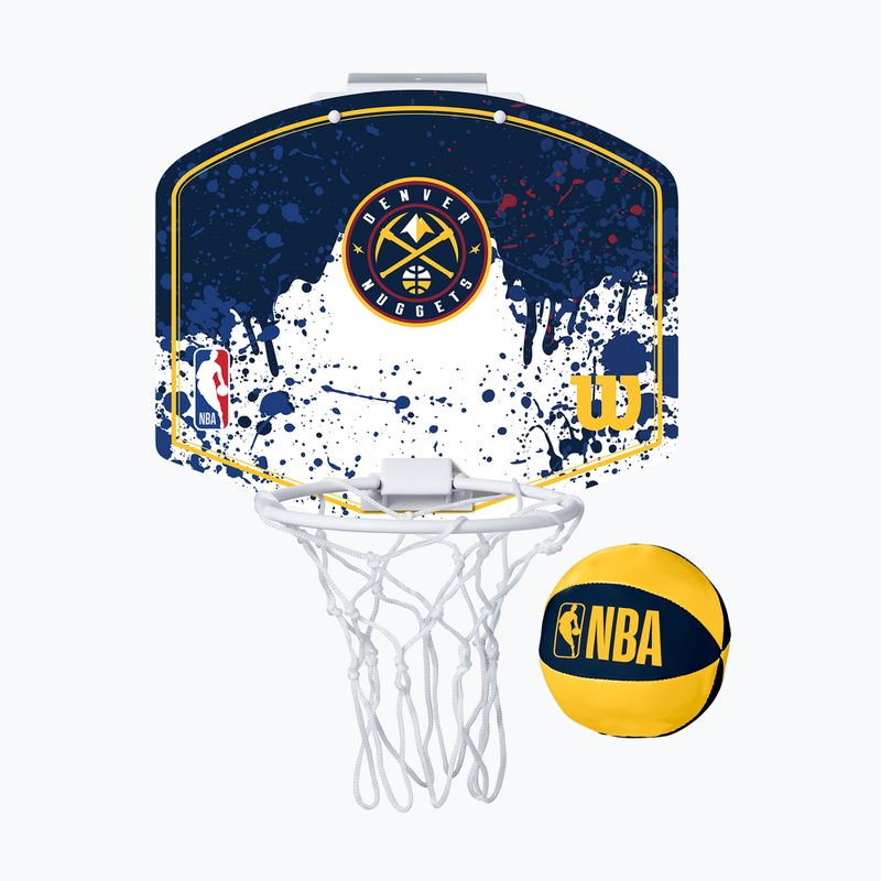 Zestaw do mini-koszykówki Wilson NBA  Mini Hoop Team Denver Nuggets