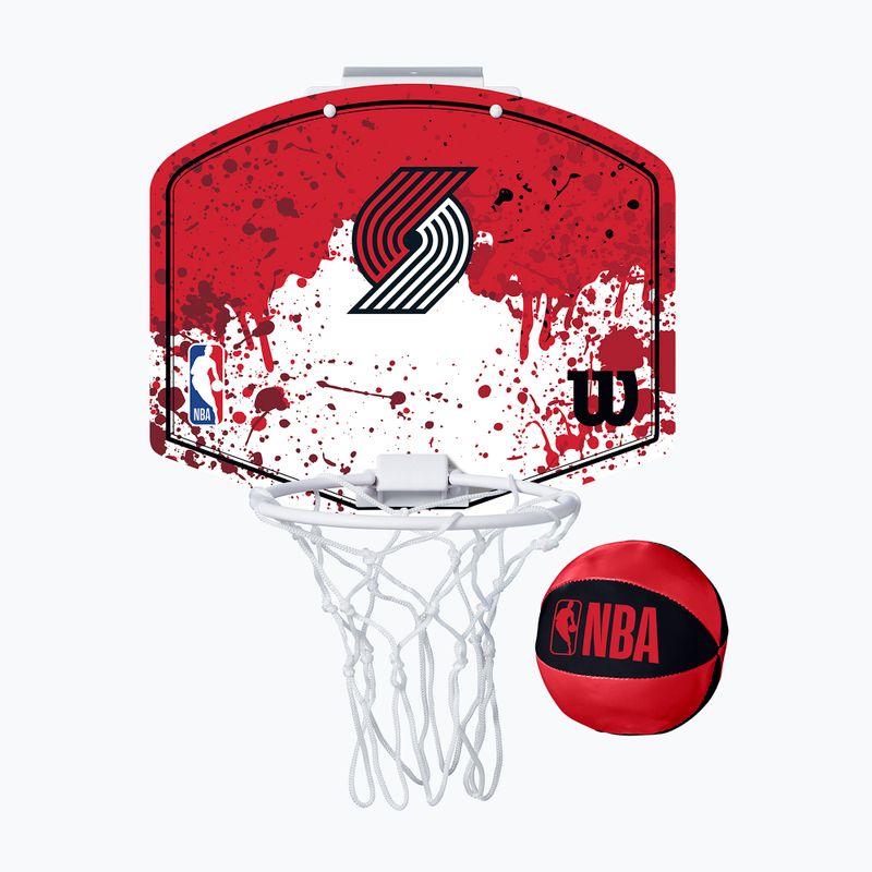 Zestaw do mini-koszykówki Wilson NBA Team Mini Hoop Portland Trail Blazers